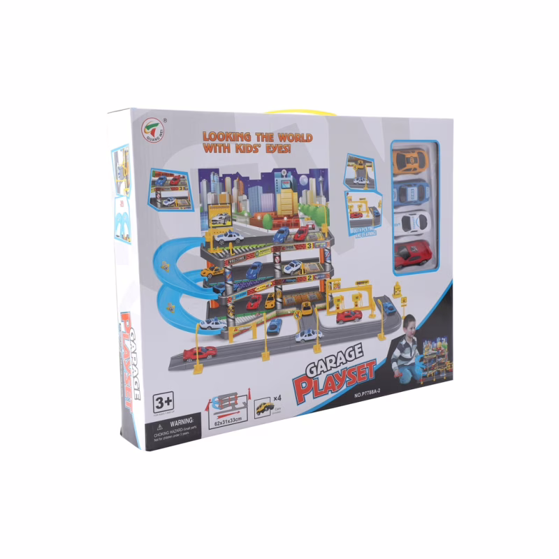 Игровой набор Playset складной паркинг в комплекте с 4 машинками GARAGE (3858894672479)