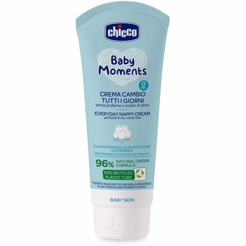 Детский крем Chicco Baby Moments захисний щоденний з патенолом під підгузок 100 мл (11641.00)