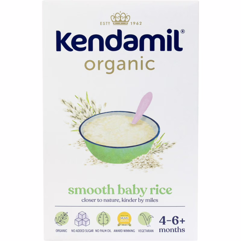 Дитяча каша Kendamil Безмолочна Organic Рисова з 4-6 місяців 120 г (92000154)