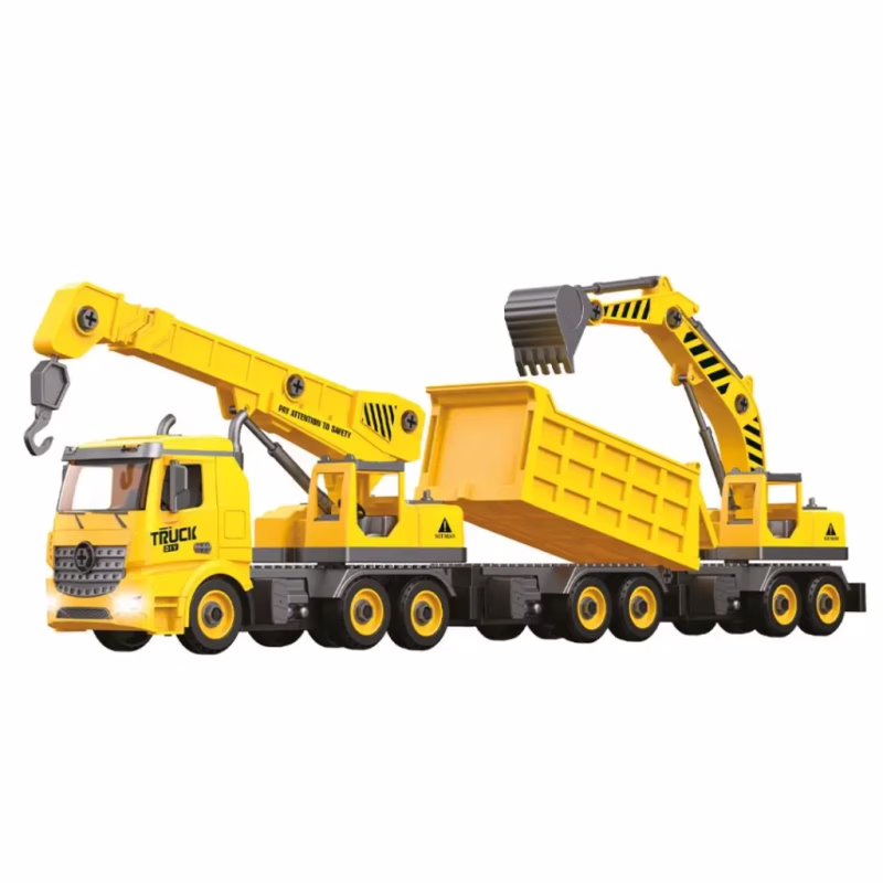 Конструктор Otamanko Автоконструктор 3-в-1 Строительная служба Кран (FY003A (yellow))