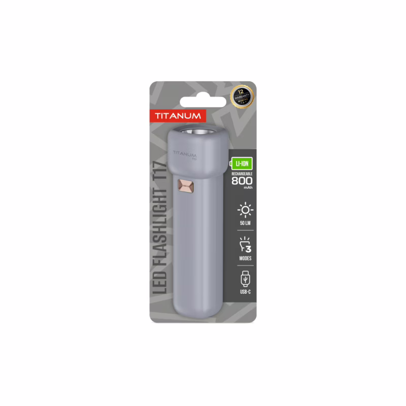 Ліхтар TITANUM 50Lm Gray (TLF-T17)