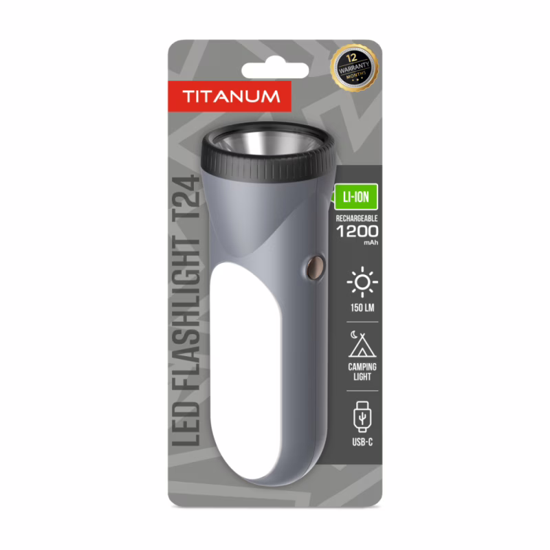 Ліхтар TITANUM 150Lm Gray (TLF-T24)