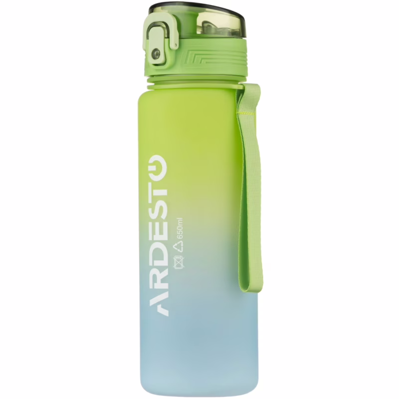 Пляшка для води ARDESTO Travel 650мл, пластик, зелений (AR2265TG)