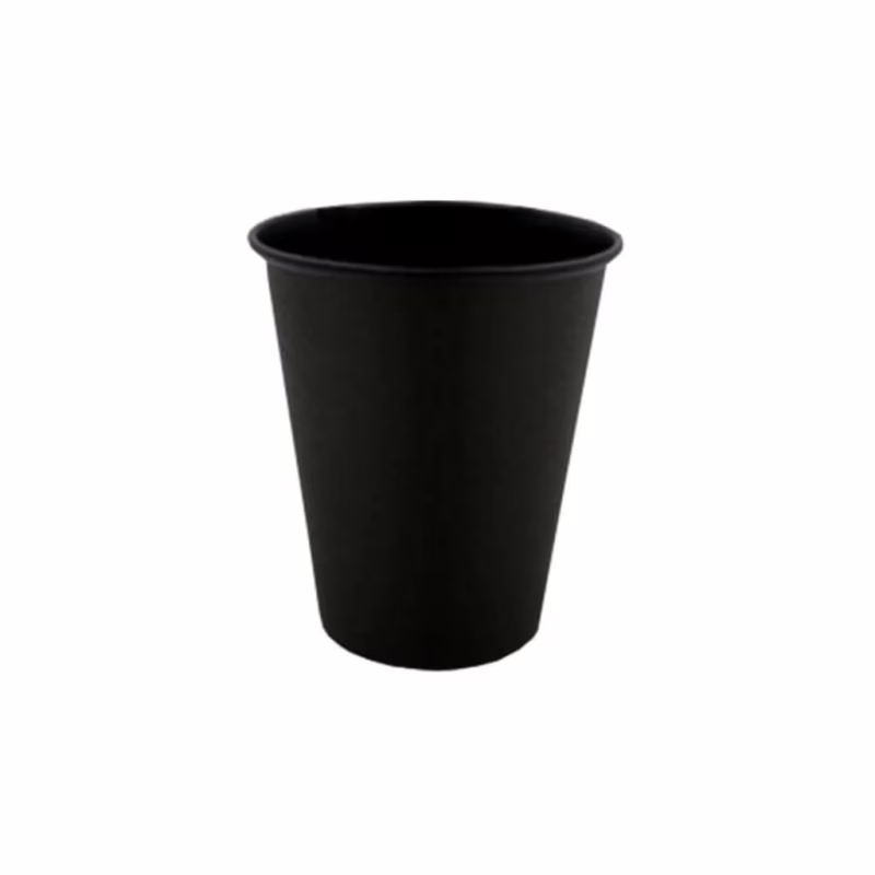Стаканы одноразовые Україна бумажные 250 мл 50 шт Total BLACK (CUP250BL)