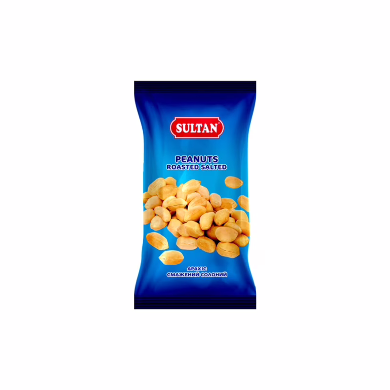 Орехи Sultan Арахис жареный соленый 60 г (slt.50083)