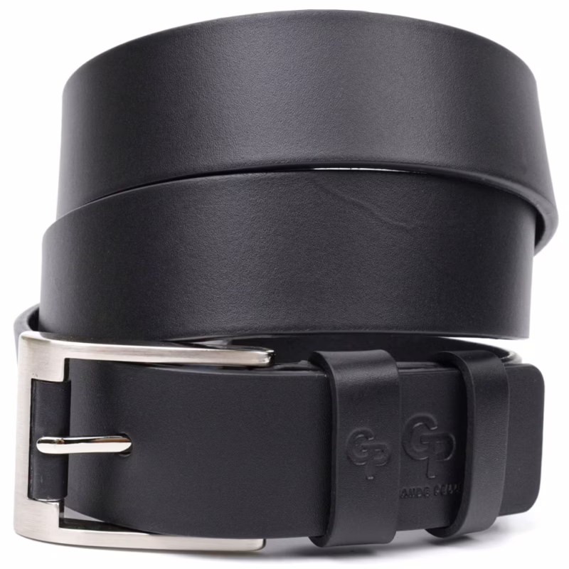 Ремень Grande Pelle Под джинсы из натуральной кожи Черный (11687)