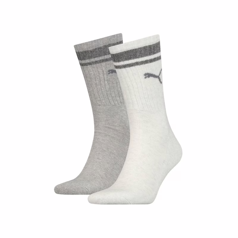 Шкарпетки Puma Crew Heritage Stripe Unisex 261058001-002 світло-сірий 43-46 (8718824801063)