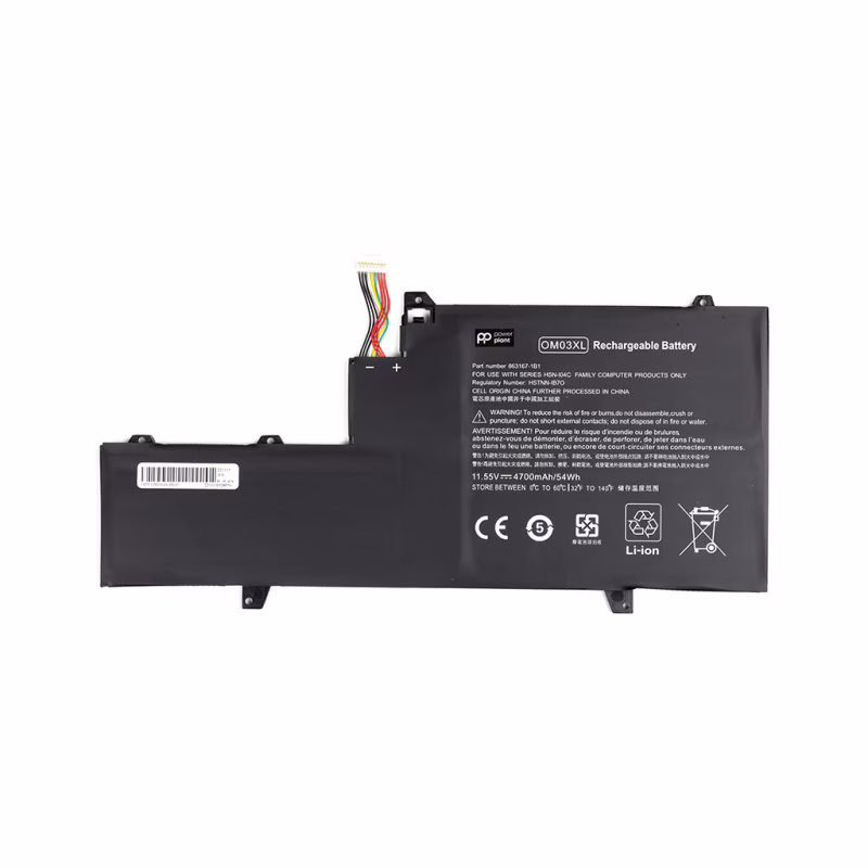 Акумулятор до ноутбука PowerPlant HP EliteBook X360 (OM03XL) 11.55V 4700mAh (NB461653)
