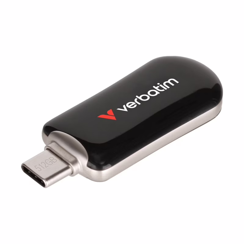 USB флеш накопитель Verbatim 512GB Plectra Black USB-C (30227)