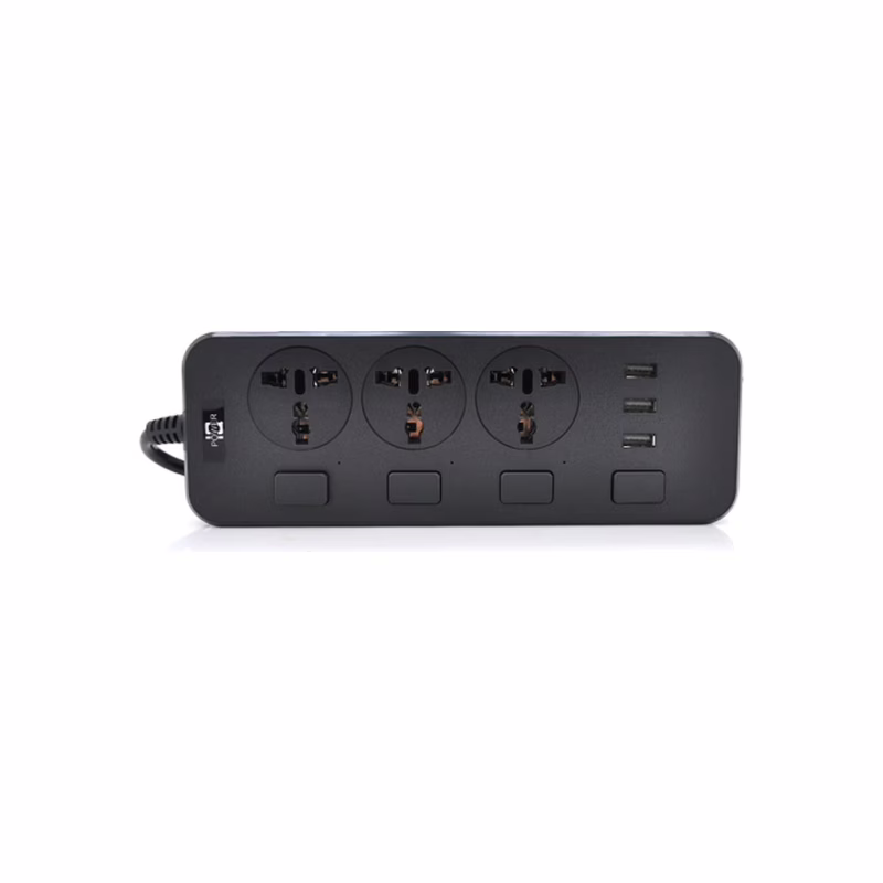 Сетевой фильтр питания Voltronic TВ-Т14, 3роз, 3*USB Black (ТВ-Т14-Black)