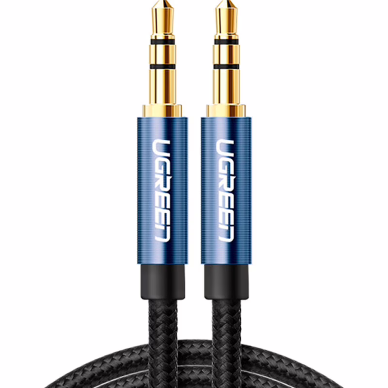 Кабель мультимедійний 3.5mm M to 3.5mm M 2.0m AV112 blue Ugreen (10687)