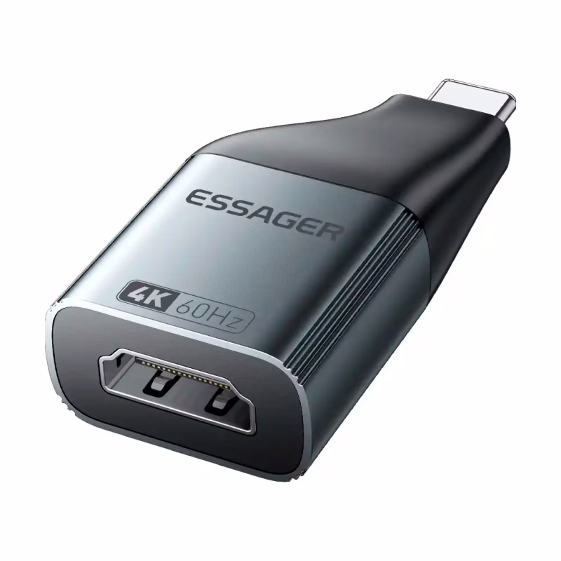 Переходник HDMI F to USB-C M 4K60Hz Essager (EZJHD60-MJ0G-P)