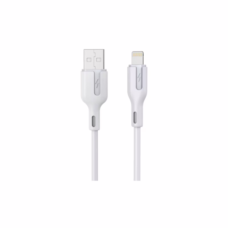Дата кабель USB 2.0 AM to Lightning 1.0m 2.4A white Choetech (XAL-0003-WH-V2)