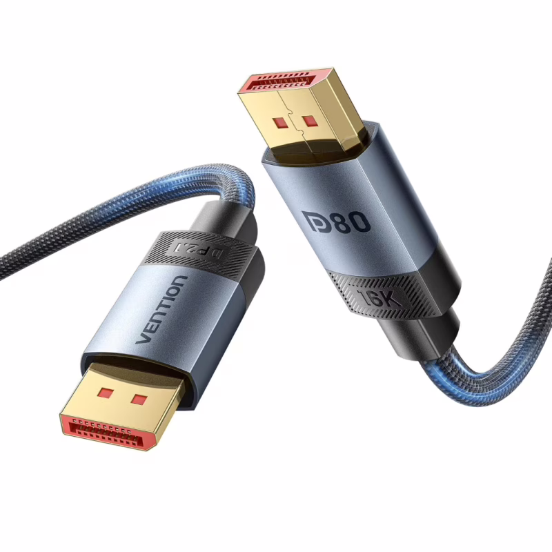Кабель мультимедийный DisplayPort M to DisplayPort M 3.0m 16K60Hz/8K240Hz fabric gray Vention (HGCHI)