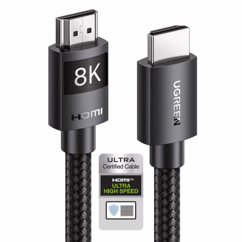 Кабель мультимедійний HDMI M to HDMI M 10.0m 8K60Hz 48Gbps braided Ugreen (95966)