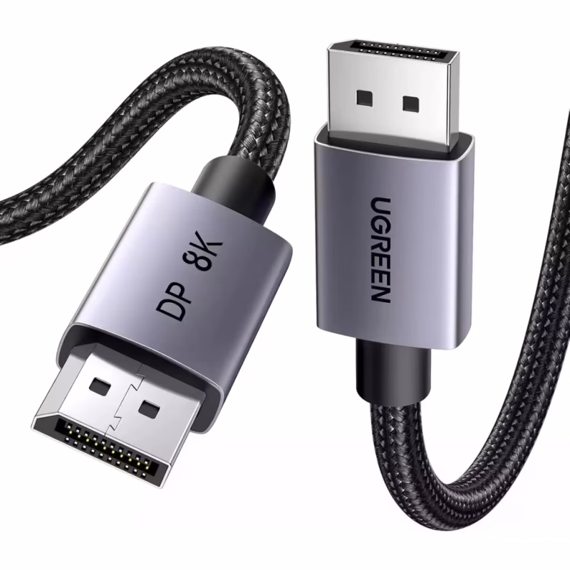 Кабель мультимедийный DisplayPort M to DisplayPort M 5.0m 8K60Hz 32.4Gbps black Ugreen (45039)