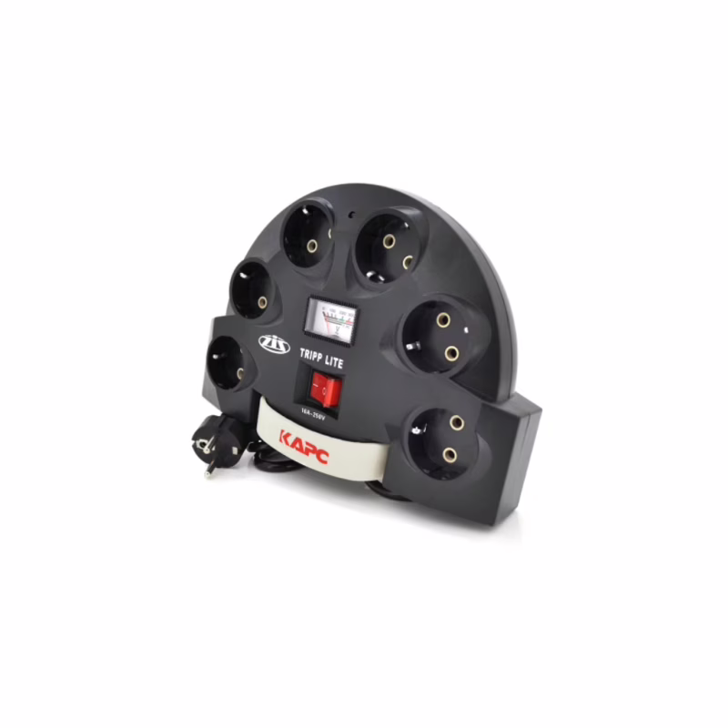 Сетевой фильтр питания Voltronic KAPC-680, 6 розеток, 220В, 10А 1.6м Black (KAPC-680B)