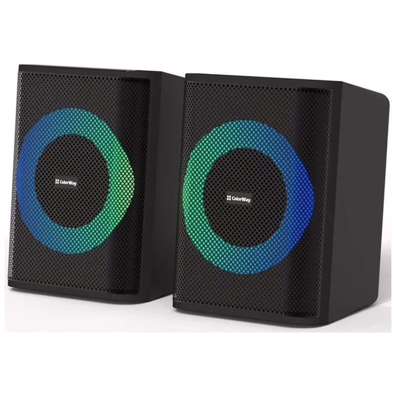 Акустическая система ColorWay PulseRing 2.0 RGB USB Black (CW-SPU04BK)