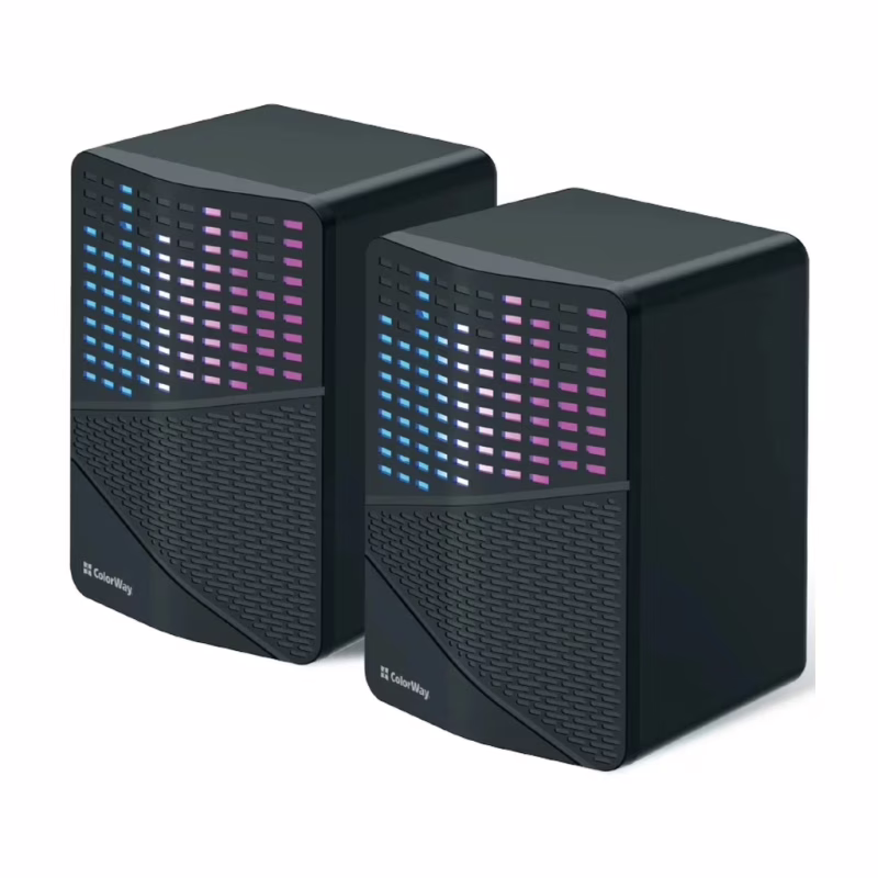 Акустична система ColorWay SoundWave 2.0 RGB USB Black (CW-SPU06BK)