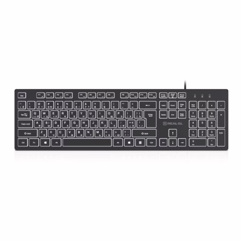 Клавиатура REAL-EL RK-7050 USB Black (EL123100054)