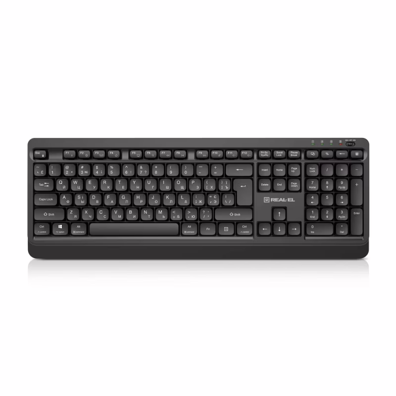 Клавіатура REAL-EL RK-760W Wireless Black (EL123100058)
