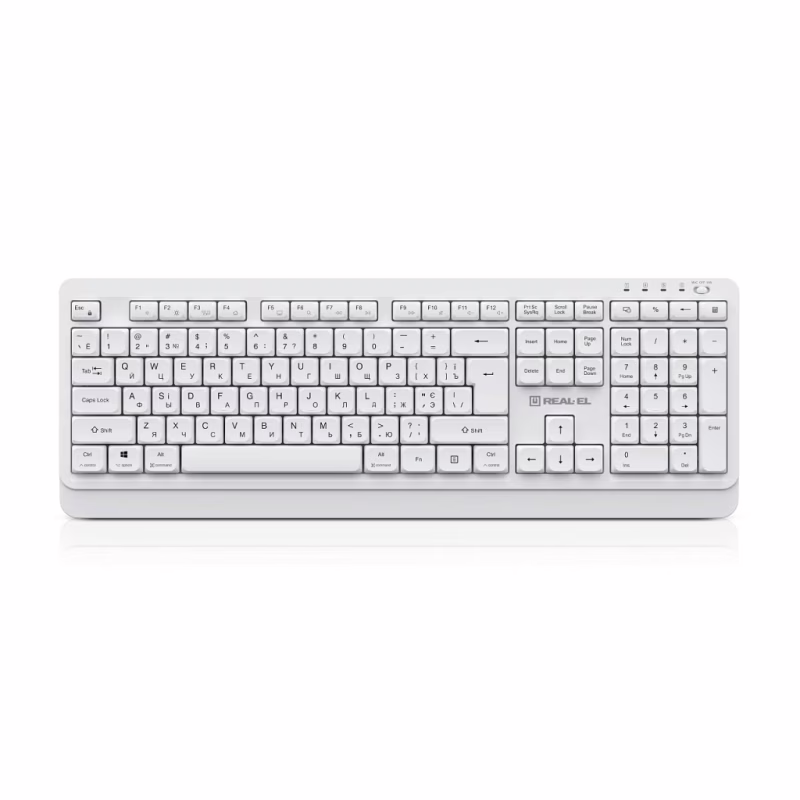 Клавіатура REAL-EL RK-761W Wireless White (EL123100059)