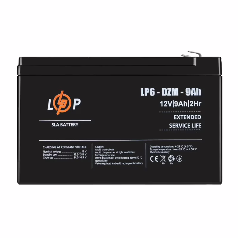 Батарея к ИБП LogicPower 12V 9Ah (6-DZM-9) (12654)