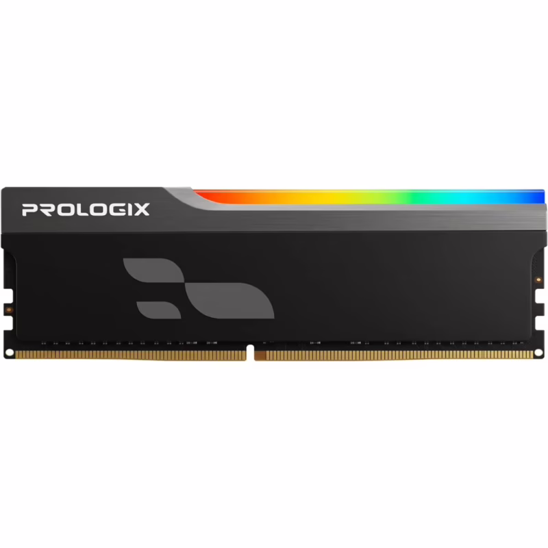 Модуль пам'яті для комп'ютера DDR4 16GB 3200 MHz Onyx Black RGB Prologix (PRO16GB3200YBR4)