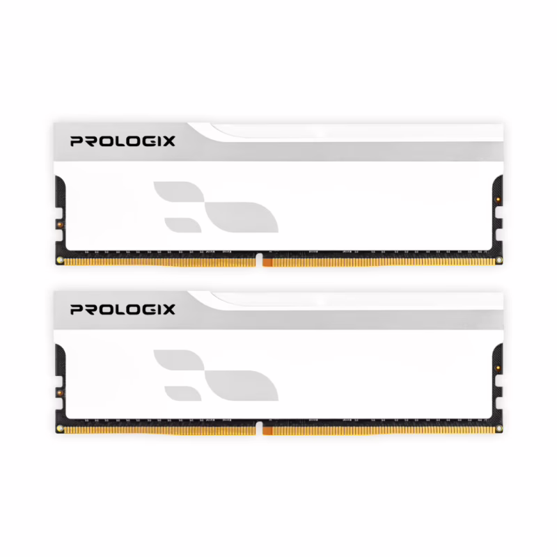 Модуль пам'яті для комп'ютера DDR5 32GB (2x16GB) 5600 MHz Onyx White Prologix (PRO32GB5600YW5K)