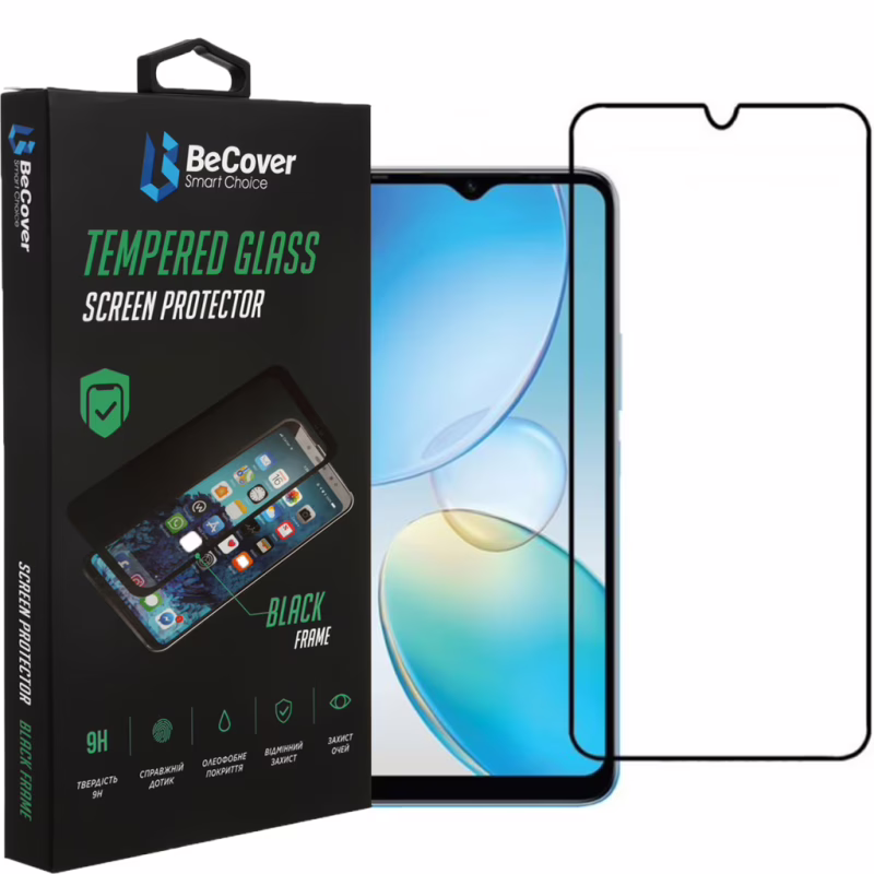 Стекло защитное BeCover Infinix Hot 20і (X665E) Black (708544)