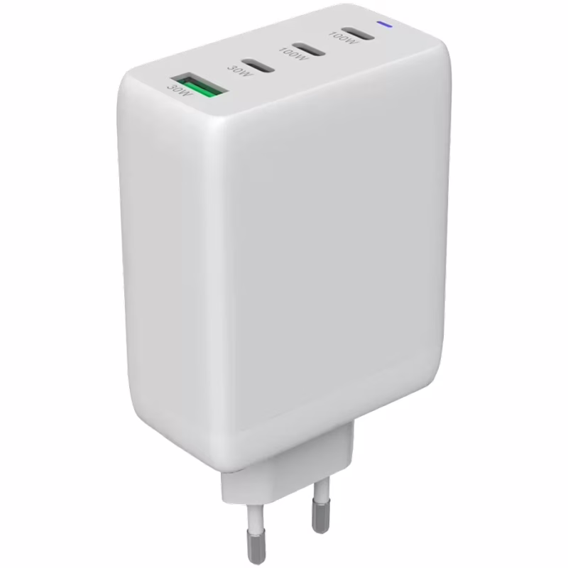 Зарядний пристрій Canyon CU100ACC GaN 100W 3xPD 1xQC EU White (CNS-CUW100ACC)