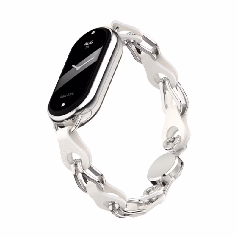 Ремешок для фитнес браслета Armorstandart Chain Wristband для Xiaomi Smart Band 10/9/8 Silver (ARM86889)
