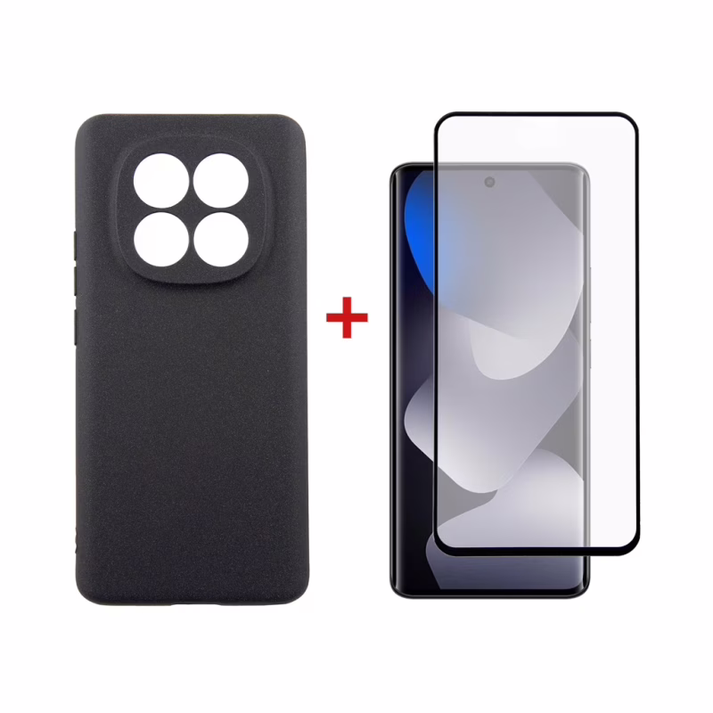 Чехол для мобильного телефона Dengos Carbon + glass Xiaomi Redmi Note 15 Black (DG-KM-185)