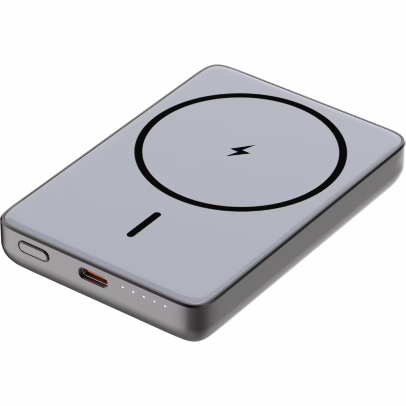 Батарея універсальна Atria 10000mAh, PD/20W, 15W Wireless MagSafe, Black (WPD-W72B)
