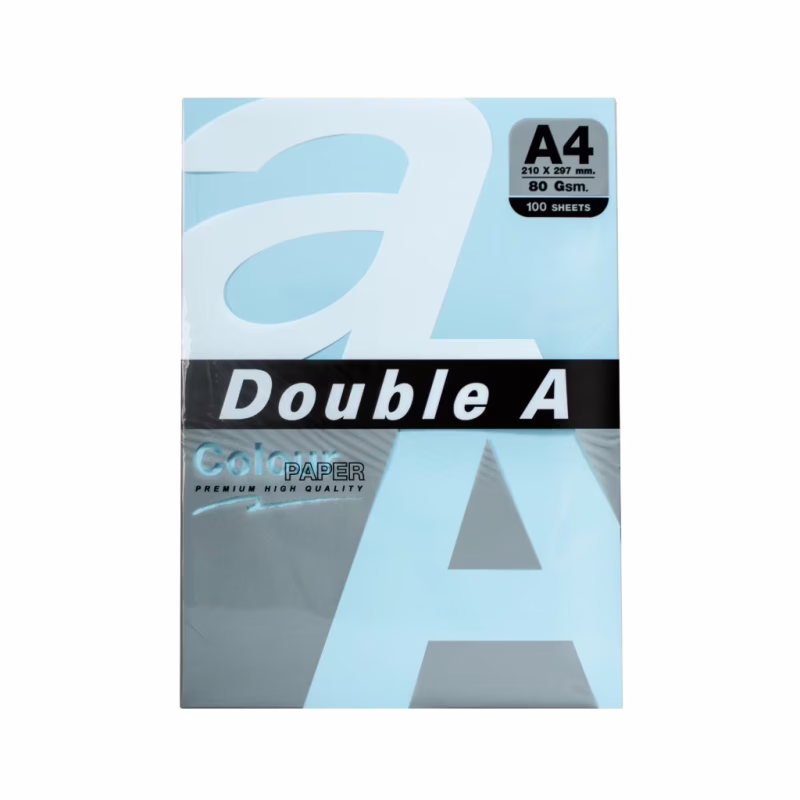 Папір DoubleA А4, 80 г/м2, 100 арк, 5 colors, Rainbow3 Pastel (151308)