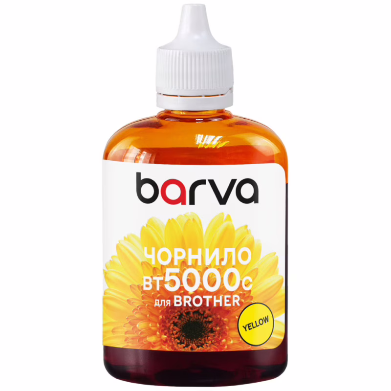 Чернила Barva Brother BT5000 100 мл Y (BBT5000Y-746)