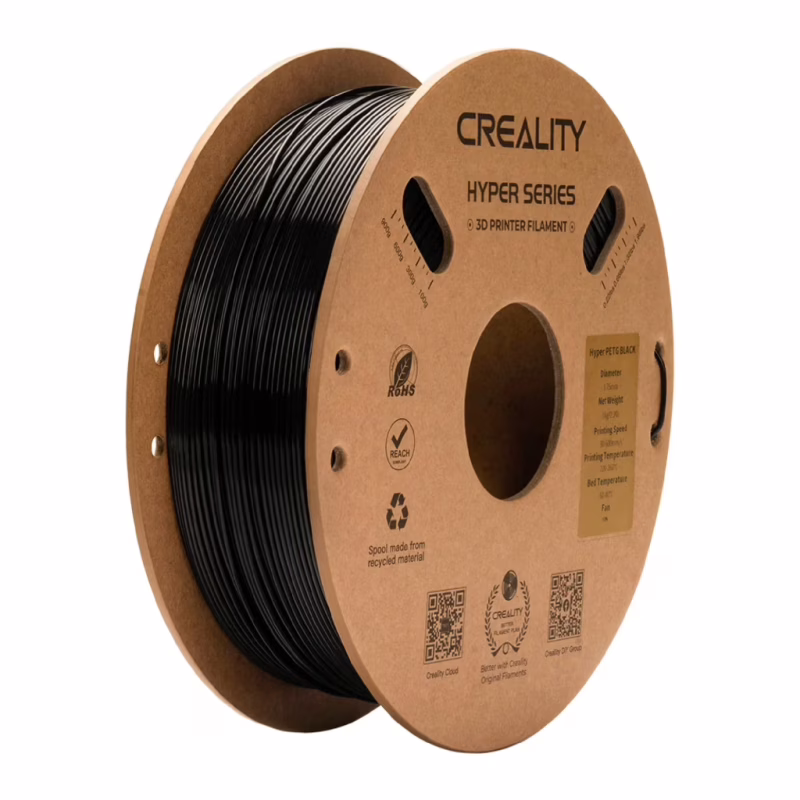 Пластик для 3D-принтера Creality Hyper PETG 1.75мм, black, 1кг (3301030043)