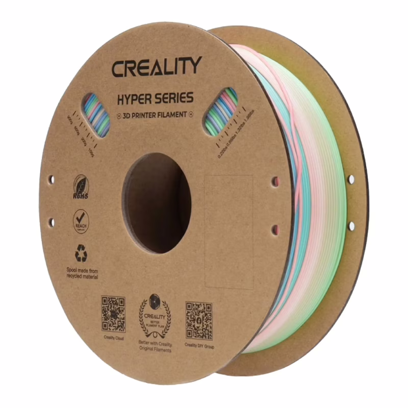 Пластик для 3D-принтера Creality PLA Hyper 1кг, 1.75мм, rainbow long, wild flower (3301010426)