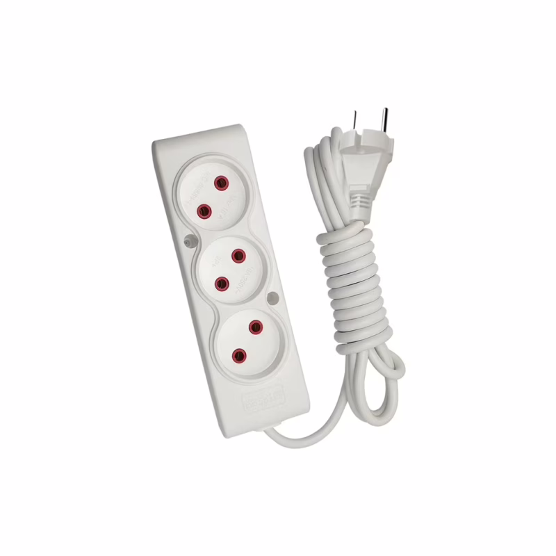 Мережевий подовжувач TECCO 1.5m white (8681277843556)