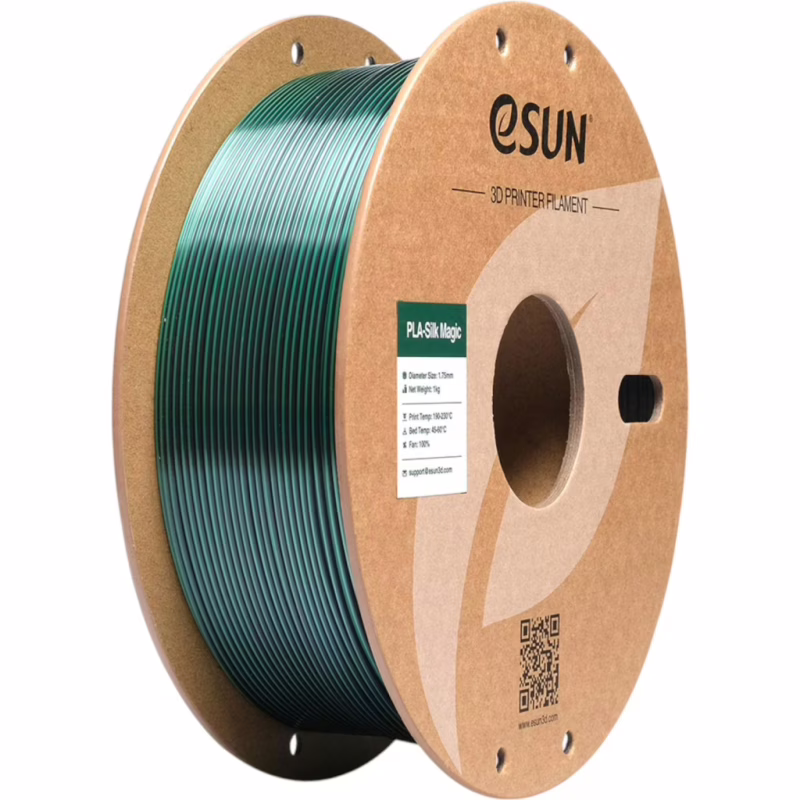 Пластик для 3D-принтера eSUN ePLA-Silk Magic 1кг, 1.75мм, Black Green (EPLA-SILKMAGIC-P175BG1)