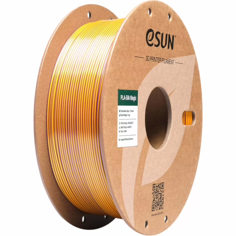 Пластик для 3D-принтера eSUN ePLA-Silk Magic 1кг, 1.75мм, Purple Gold (EPLA-SILKMAGIC-P175PJ1)