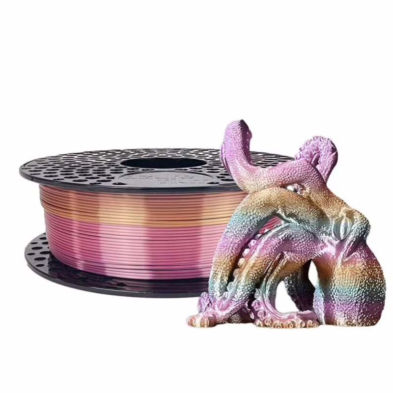 Пластик для 3D-принтера AzureFilm PLA SILK 1,75mm 1kg Rainbow Tropicana (FL171-2463)