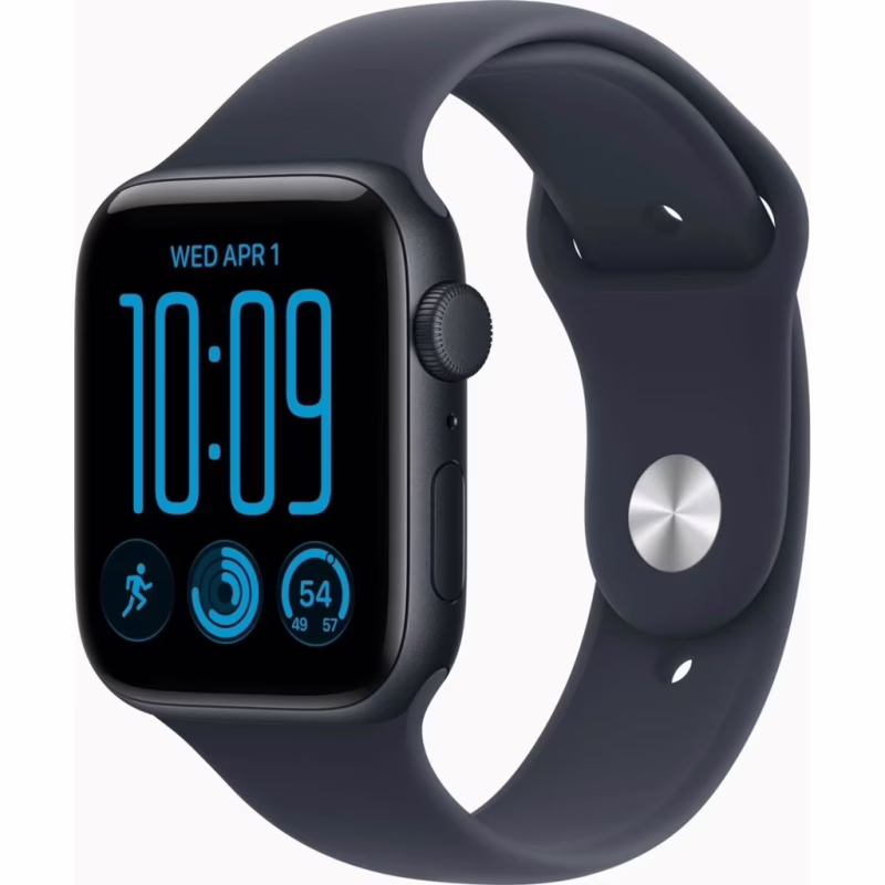 Смарт-часы Apple Watch SE 3 2026 GPS 44mm Midnight Aluminium Case with Navy Blue Sport Band - M/L (MJL94RK/A)