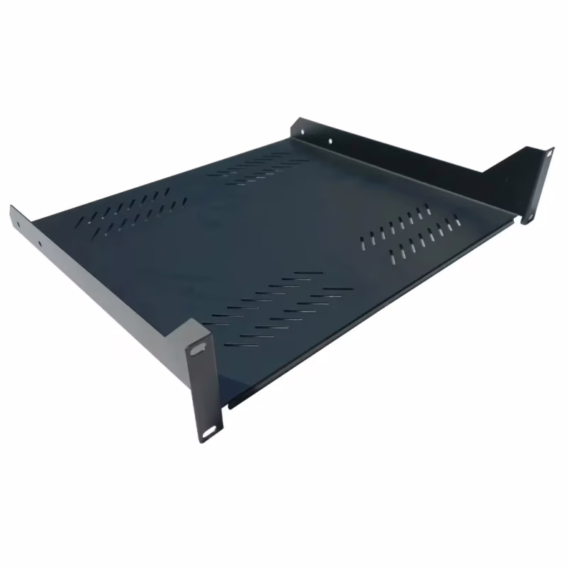 Полка 19" Hypernet 2U глиб. 400мм, колір чорний (CS-400-2U-BLACK)