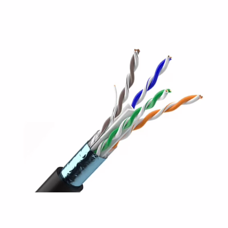 Кабель сетевой OK-Net FTP 305м (F/UTP cat.5E-SL) (КППЭ-ВП (100) 4x2x0,46)