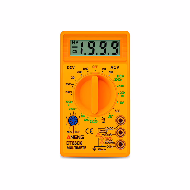 Цифровий мультиметр ANENG AN-DT830X, V, A, R, C, функція hFE (AN-DT830X)