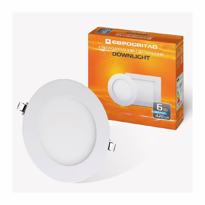 Світильник точковий Євросвітло LED-R-120-6 4200К