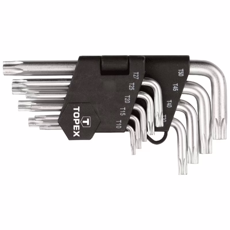 Ключ Topex ключі шестигранні Torx T10-T50, набір 9 шт.*1 уп. (35D960)