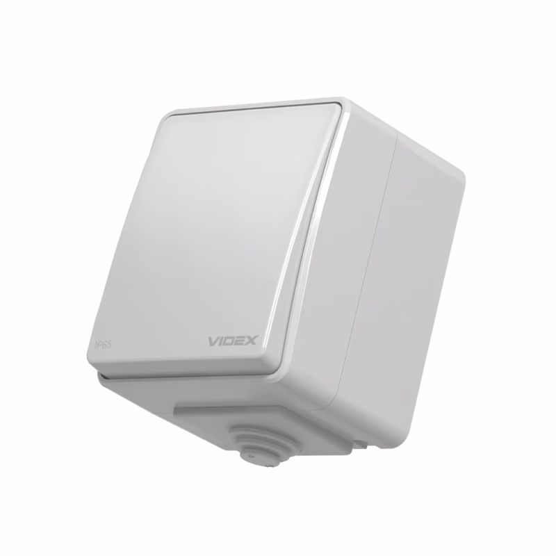 Выключатель Videx BINERA IP65 наружный 1кл серый (VF-BNW11-36125)