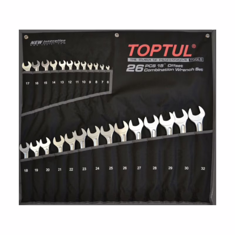 Ключ Toptul ключів комбінованих 26 шт 6-32 мм Hi-Performance (GPAX2601)